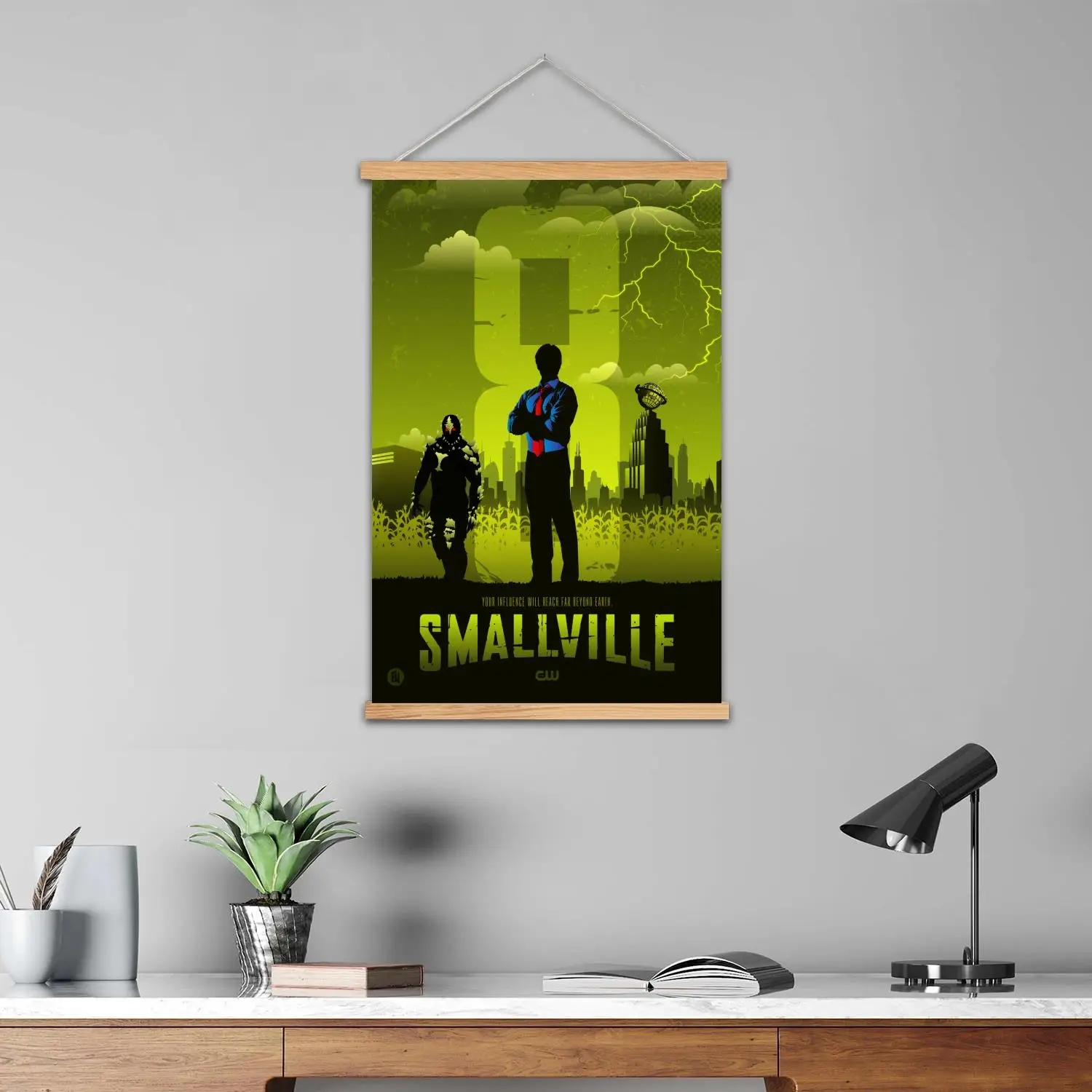 smallville Framed Wall Painting Canvas Art Poster and Wall Art,  Modern Family Bedroom Decor, Posters,Decorative painting - view 4