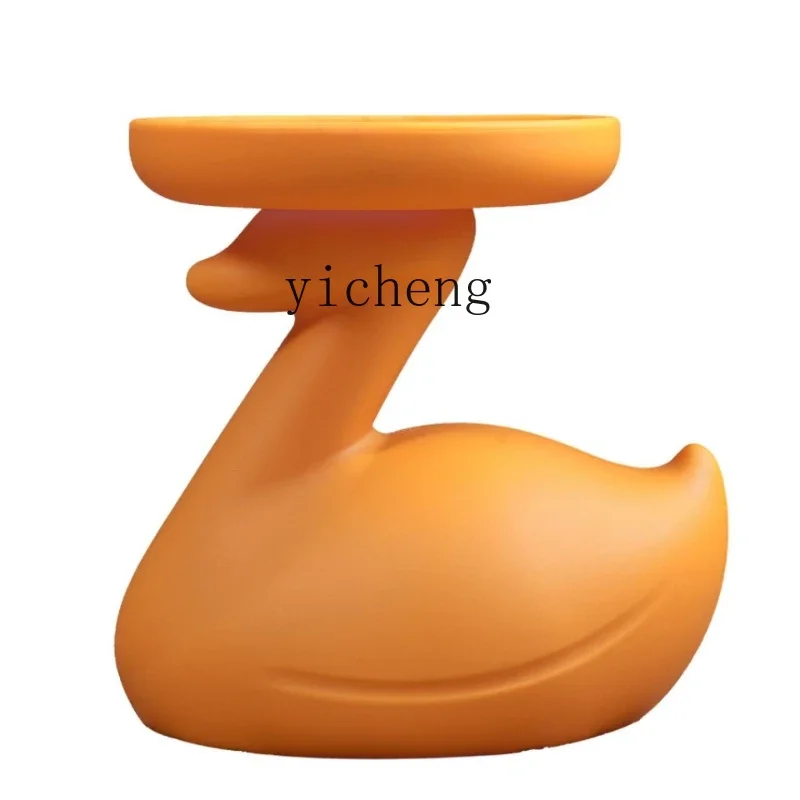 

Tqh Swan Small Coffee Table Modern Minimalist Household Restaurant Tea Table Creative Animal Corner Table