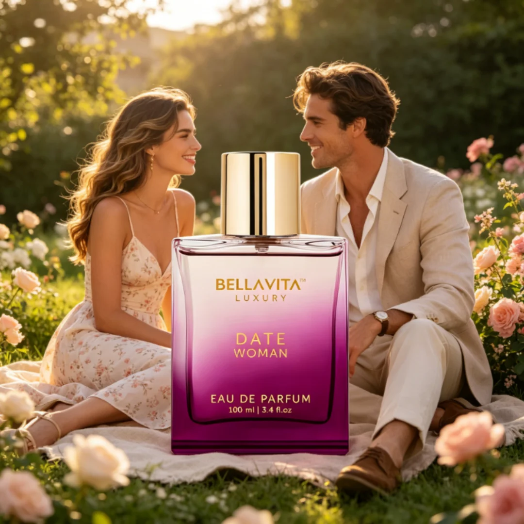 

Luxury Charming DATE Perfume Spray 100 ml (3.4 fl.oz.) | Perfume for Women | Floral, Pink Pepper, Jasmine, and Moss Notes