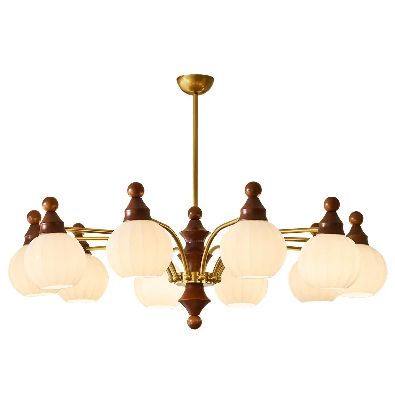 medieval style living room chandelier new Chinese style main lamp Song Dynasty aesthetics high sense hall restaurant