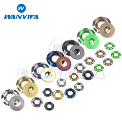 Wanyifa Titanium Washer M5 M6 M8 M10 Fancy Decorative Gasket Spacer for Bike Motorcycle Car