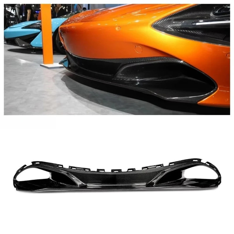 ملحقات قطع غيار السيارات OEM نمط المصد الأمامي للسيارة الناشر لشفة أمامية من ألياف الكربون الجافة 720S #2