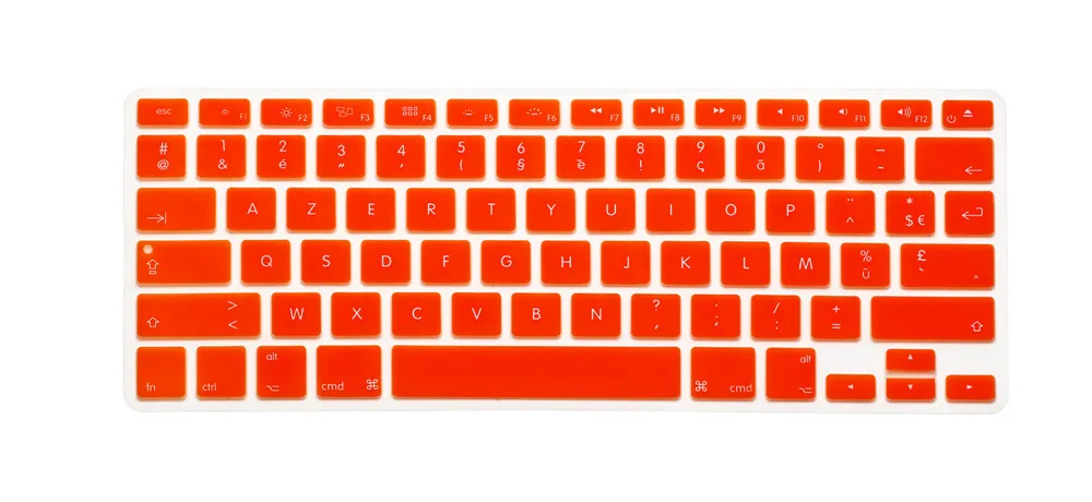 Silicone French US Layout AZERTY Keyboard Cover Skin For Macbook Pro 17