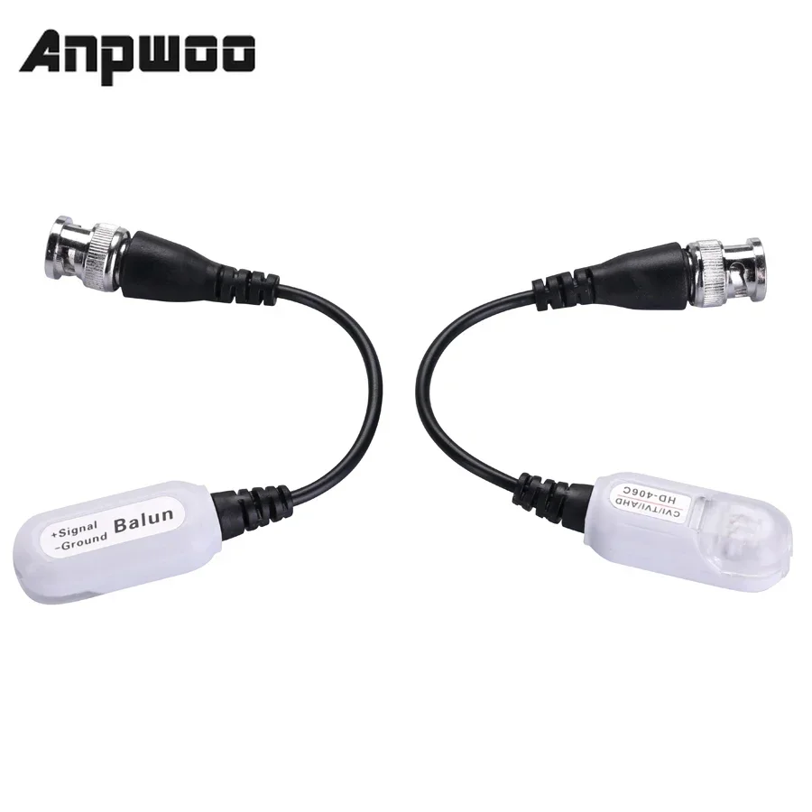 ANPWOO-conector de vídeo pasivo Balun BNC a UTP Cat5/5e/6, transceptor pasivo, 720P/1080P, CVI/TVI/AHD, 1 Juego por lote