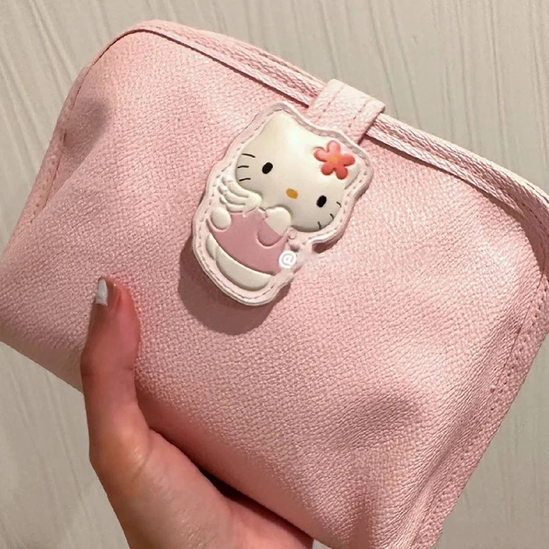 

Kawaii Sanrio Hello Kitty Cartoon Make-Up Bag Female Portable Out Large Capacity Travel Cute Waterproof Wash Bag Storage Bag