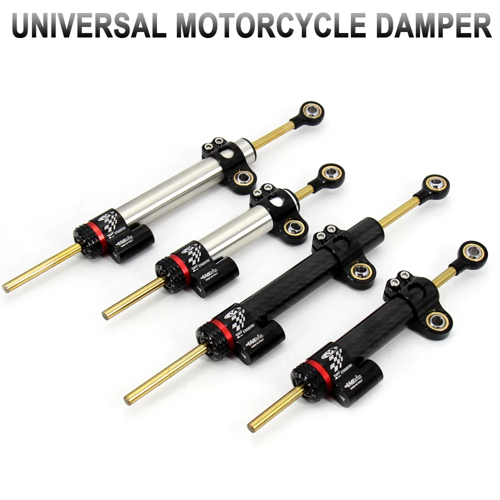 

Alloy Steering Damper, Universal Use for Motorcycle and Electric Scooter, CNC Stabilizer, Safety Controller, Honda Yamaha Fiido