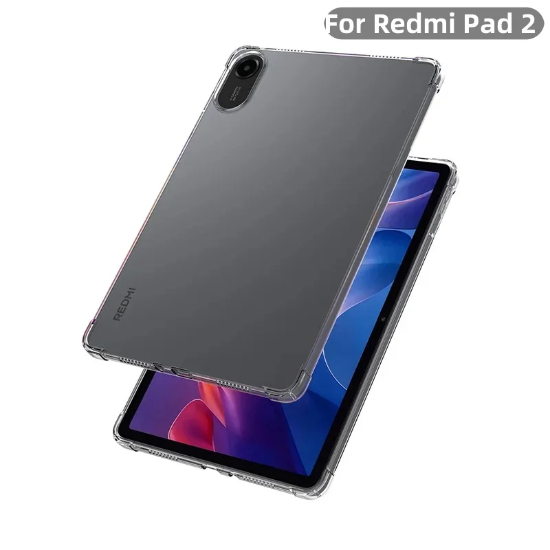 

Для Redmi Pad 2 11 дюймов 2025 Мягкий силиконовый защитный противоударный прозрачный чехол из ТПУ для Xiaomi Coque Redmi Pad 2nd Cover