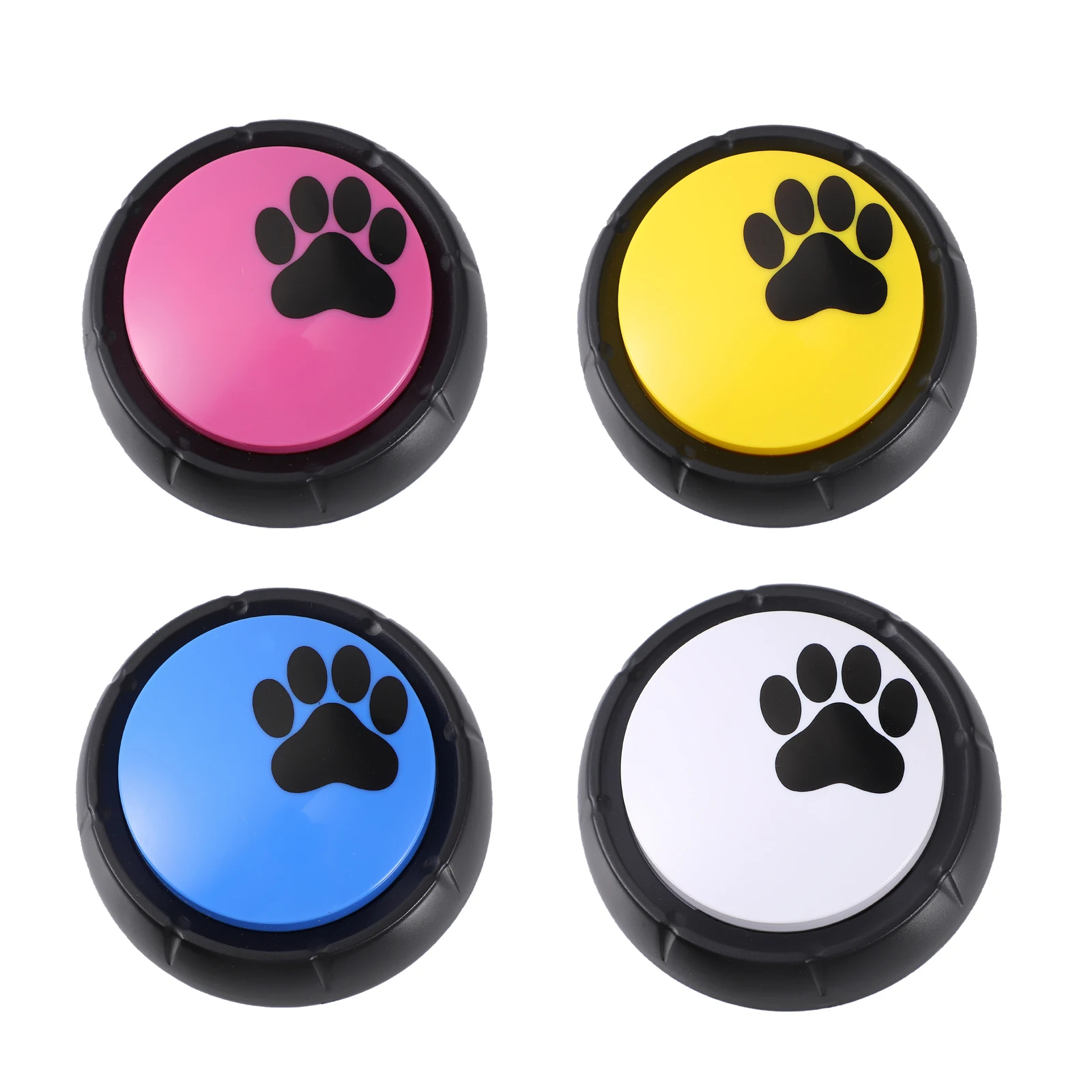 

4 Pcs Pet Training Button Recorder ABS Durable Toys Sound Quality Parent Child Interaction Language Education Playthings Mini