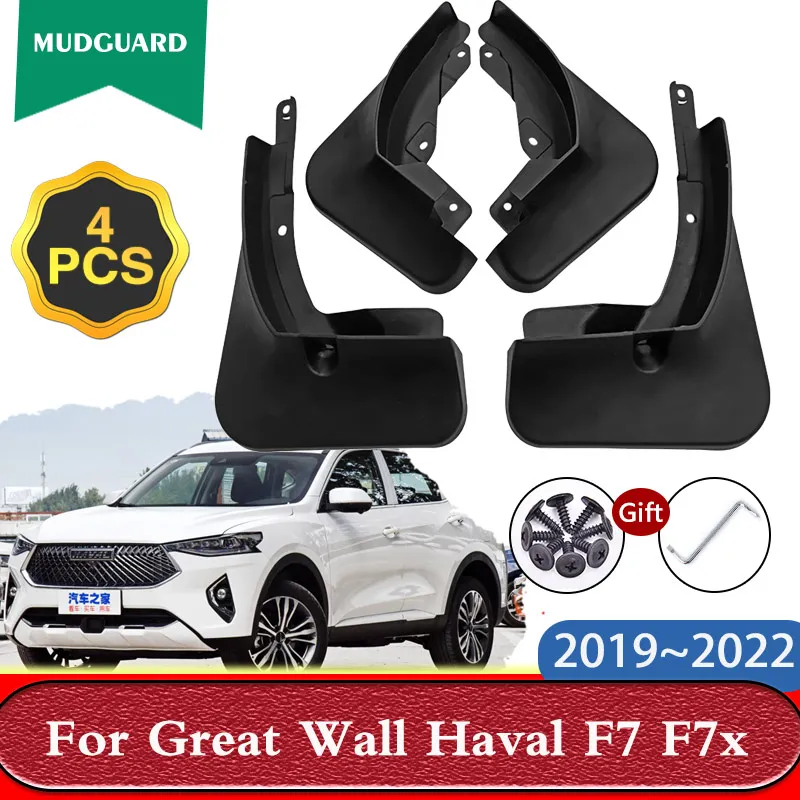 

4x Mudflaps for Great Wall Haval F7 F7x 2019 2020 2021 2022 Splash Guards Mud Flaps Front Rear Fender Mudguards Car Accessories