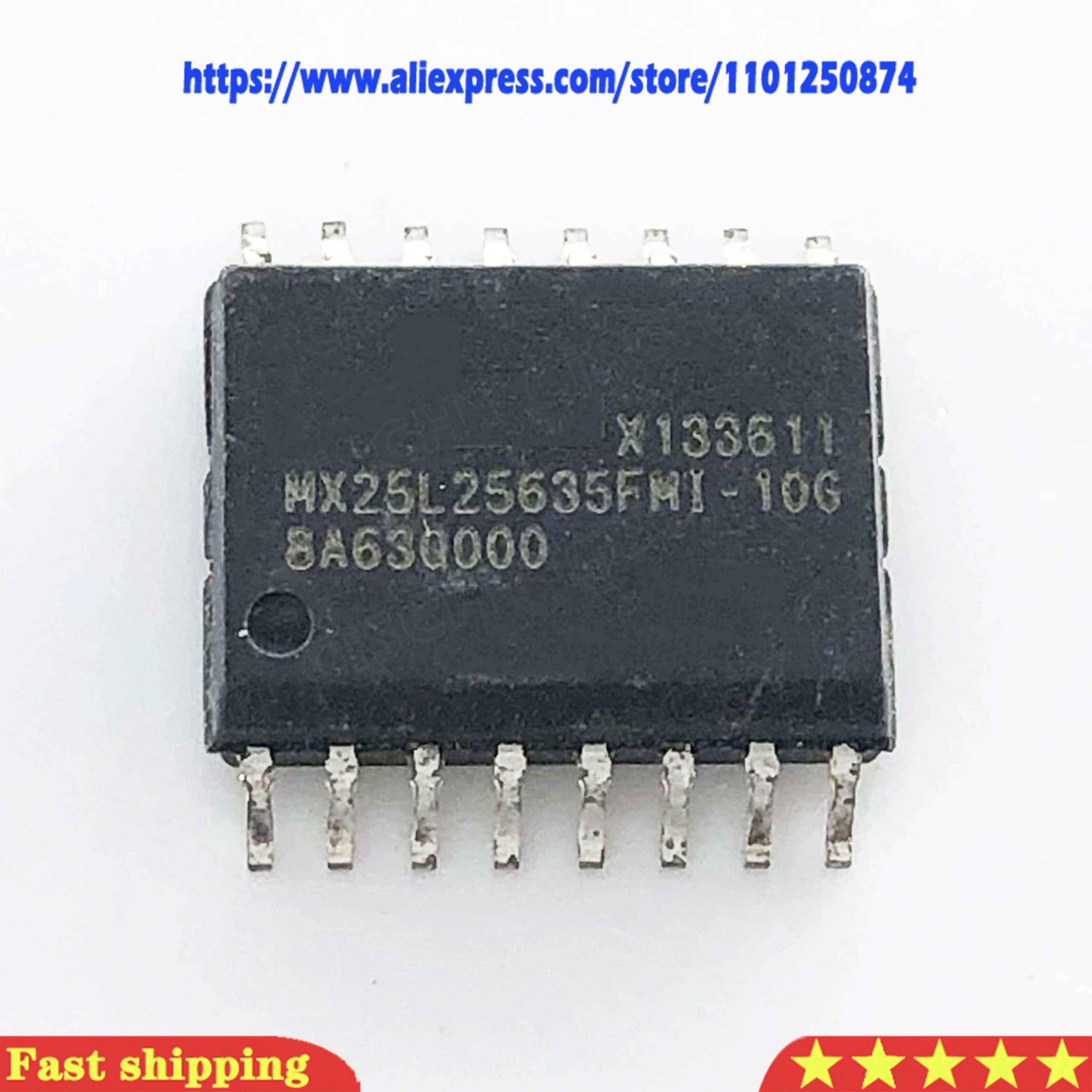 10pcs/lot MX25L12845EMI-10G MX25L12845EMI MX25L12845 MX25L25635FMI-10G MX25L25635FMI MX25L25635 SOP-16 In Stock