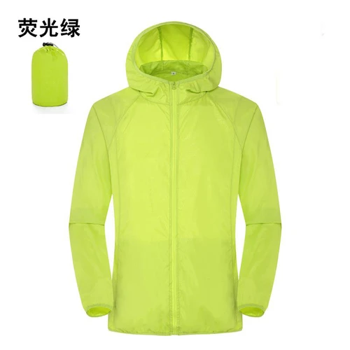 Imagen 2 del producto Chaqueta cortavientos de protección solar para hombre y mujer, cortavientos para ciclismo de montaña, ropa de ciclismo