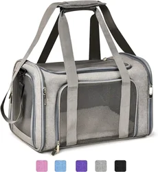 Cat Bags Portable Dog Carrier Bag Mesh Breathable Carrier Bags for Small Dogs Foldable Cats Handbag Travel Pet Bag Transport Bag
