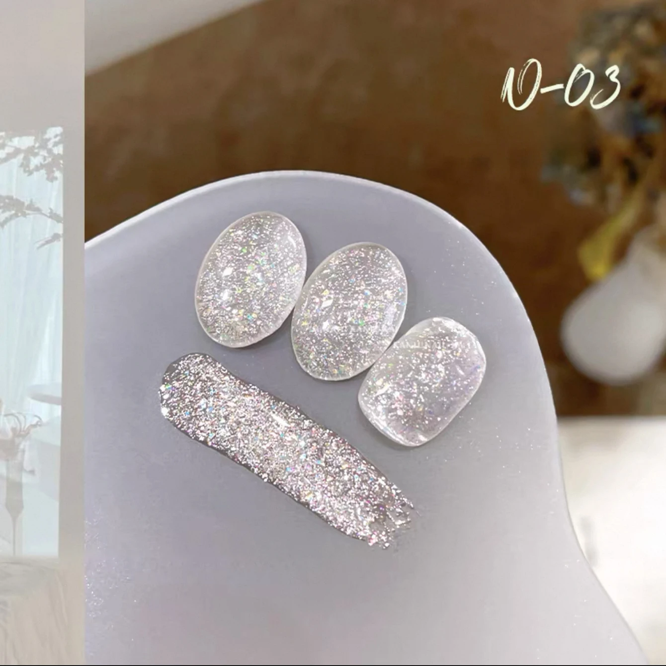 MIANEL 12ML 1-6pcs Starlight Broken Diamond Gel Nail Polish Glitter Platinum Gel Polish White Nails Gold Nails Green Nails