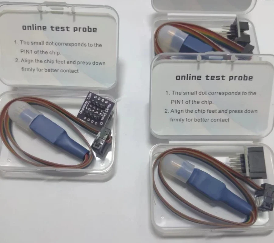 QFN8 SOIC8 SOP8 MSOP8 TSSOP8 150/208 MIL linia sondy dla EEPROM 93CXX/25CXX/24CXX dla TL866 RT809F RT809H CH341A programator USB