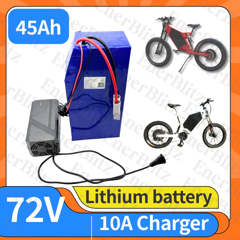 

3C discharge 72V 45Ah Triangle Lithium-Ion Battery for 5000W 6000W Mountain Bike Scooter Motorcycle High Capacity