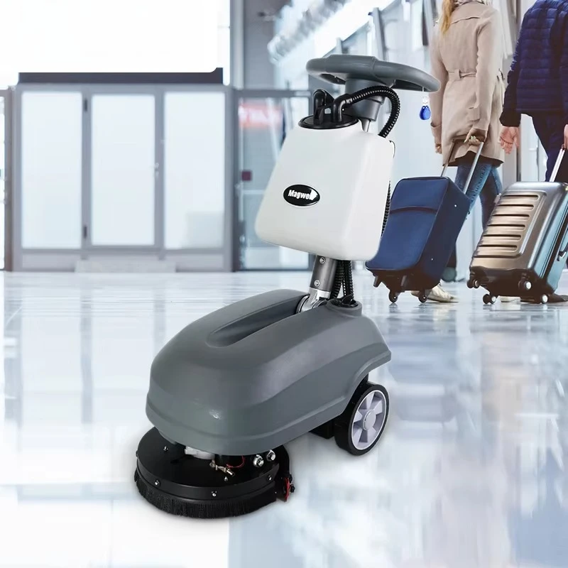 C350 Folding Automatic Scrubber Clean Machine Floor Scrubber for Shop and Supermarket