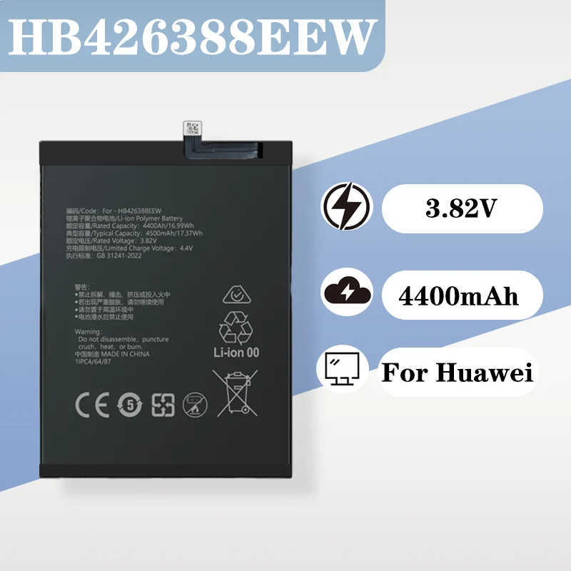 4400mAh 3.82V Battery for Huawei Enjoy 20 Pro 20 Plus SE HB426388EEW Large Capacity Mobile Phone
