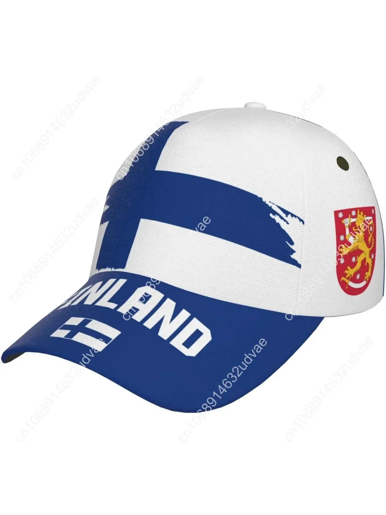 

Finland Flag Cool Finns Baseball Cap 3D Full Print Adult Unisex Adjustable Hat Soccer Patriotic Caps