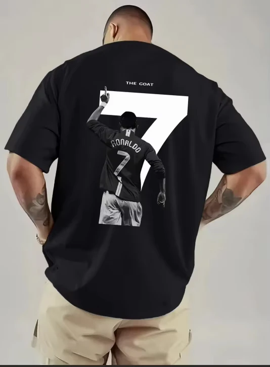 2026 New Style CR7 Cristiano Ronaldo Pattern T-Shirt - High-Quality Fashion Casual Breathable Men unisex