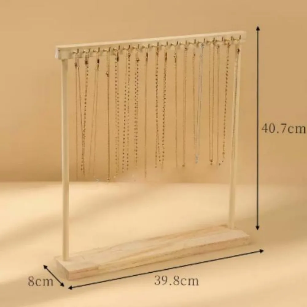 

Полезные большие ожерелья, мольберт из цельного дерева, съемная стойка для коллекции ювелирных изделий, 12/18 крючков, доска для демонстрации браслетов, киоски для установки