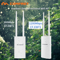 Comfast 300Mbps-1200Mbps Wireless Wifi Repeater Outdoor 2.4&5.8Ghz High Power Waterproof Street Extender Wifi Router Antenna AP