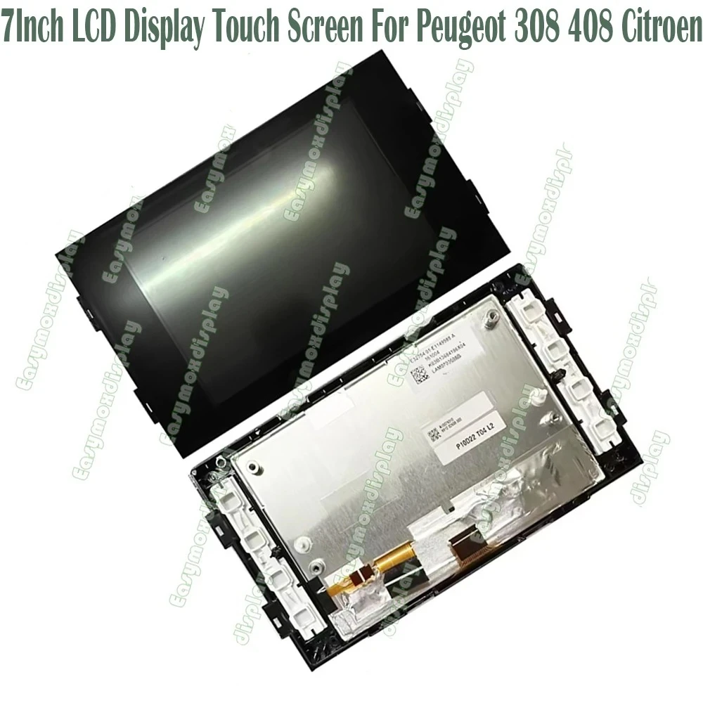 

Original LAM0703608B GCX156AKS-E 7Inch LCD Display Touch Screen For Peugeot 308 408 Citroen Car Navigation Replacement