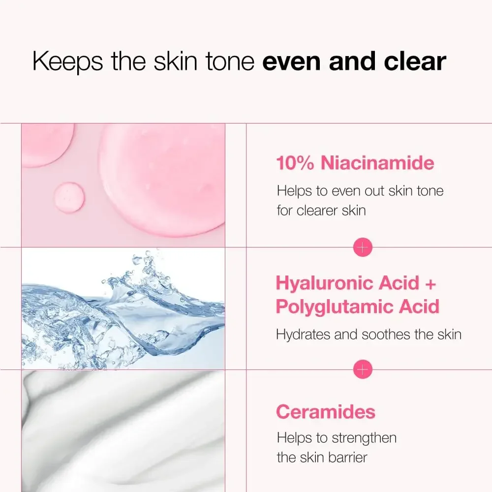 Anua 10% Niacinamide+ 4% Tranexamic Acid Serum, Ceramide, Hyaluronic Acid, Vitamin B12 natural color, for Sensitive skin serum