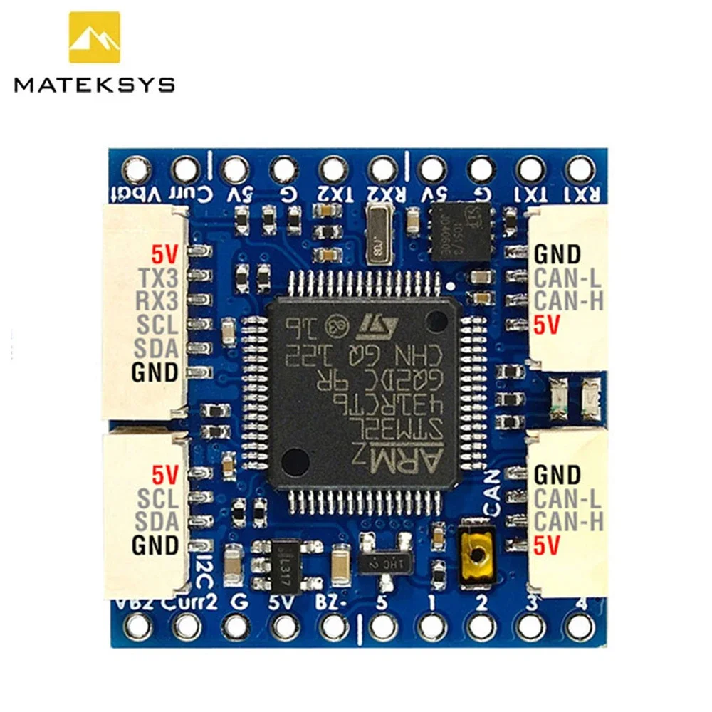 

MATEK CAN-L431 AP_Periph CAN Node Drone CAN L431 26X26mm for ArduPilot GNSS Compass Barometer Airspeed Sensor for RC FPV Drone