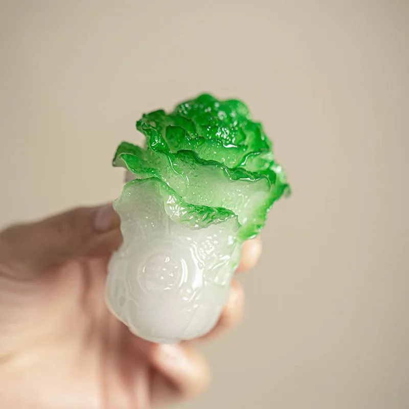 Color Changing Tea Pet Cabbage Ornament Maintainable Creative Tea Table Decoration Kung Fu Tea Accessories Tea Play For Home