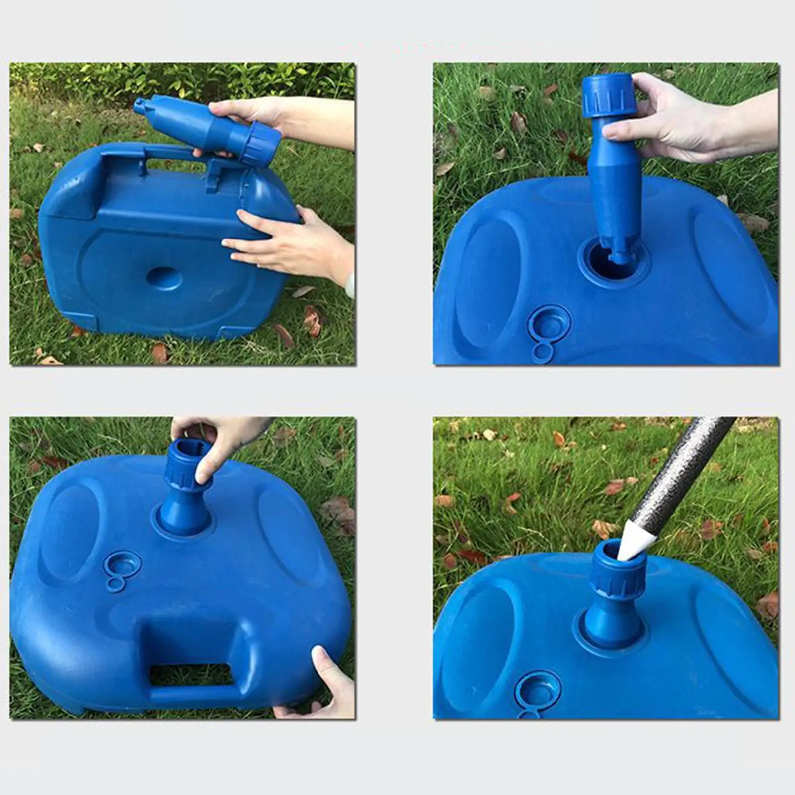 Fillable Patio Umbrellas Base Weather Resistant Outdoor Umbrella Stand Replacement Part for Beach Camping