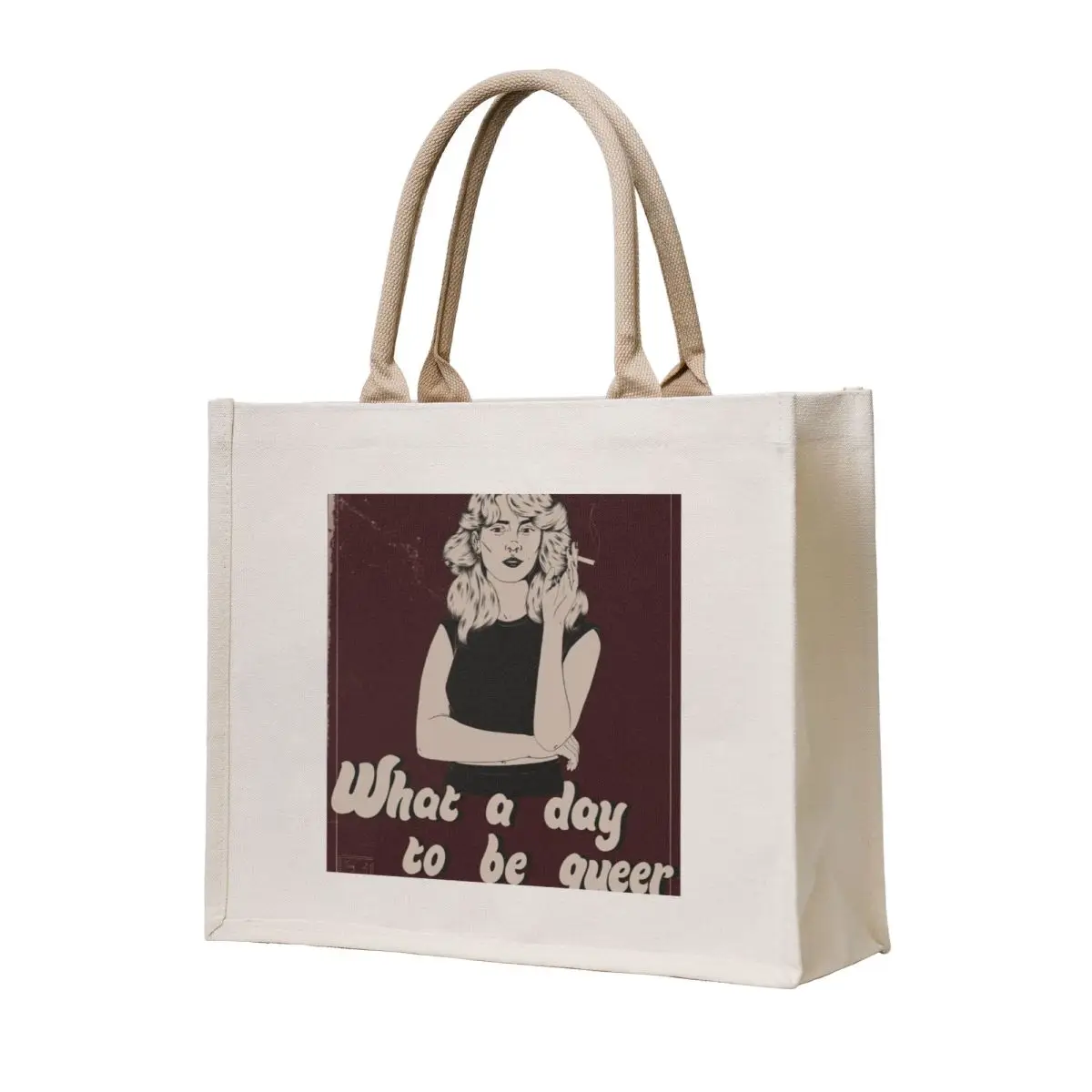 

What a day to be queer Tote Bag tote bag Cloth bags the tote bag Handbags