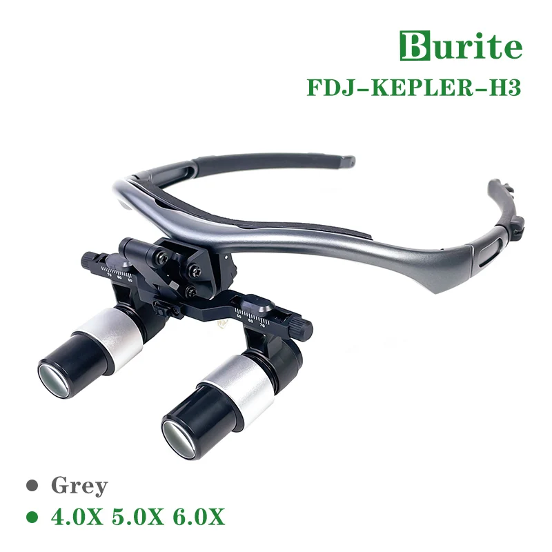 

Burite kepler 456X PC lens dentist surgical loupes flip-up Forehead wearing style magnifica glass prescription