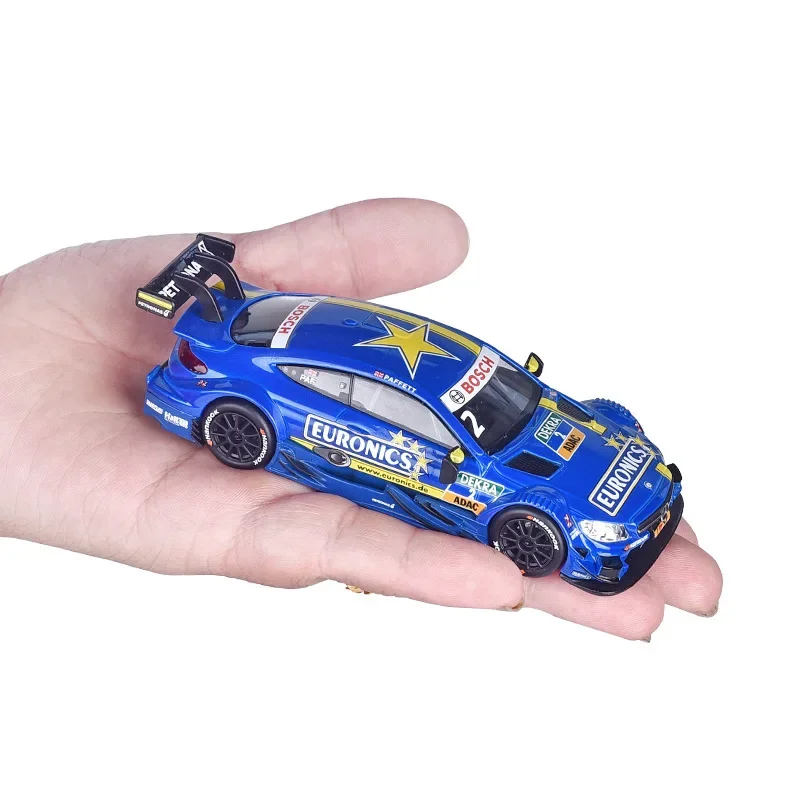 1:43 amg c63 dtm equipe de corrida pintura réplica coleções simulação veículos brinquedo modelo liga puxar para trás brinquedo diecast liga carro