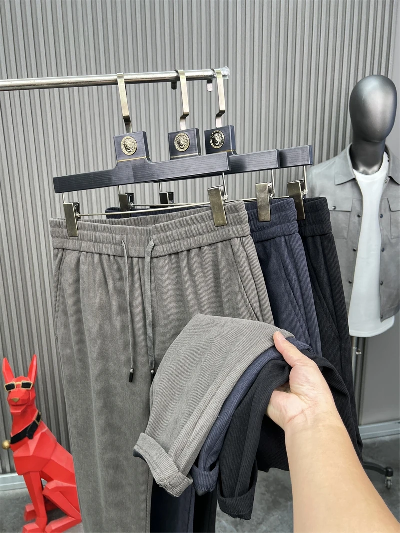 

Svip Quali вельветовые мужские модные удобные повседневные брюки с прямыми штанинами, модные осенние новые поступления