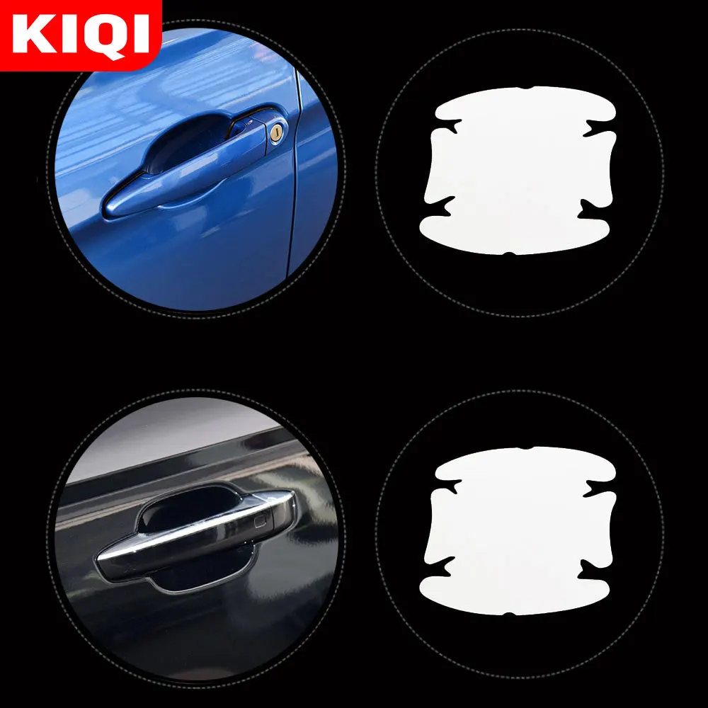 Universal Car Door Handle Scratches Automobile Shakes Protective Vinyl Protector Films Auto Handles Protection with Packet