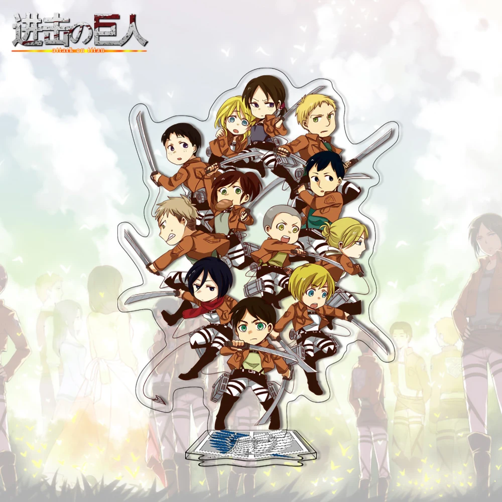 أنيمي الأجهزة الطرفية هجوم على تيتان الفصل النهائي شخصيات سلسلة الاكريليك الدائمة 15 سنتيمتر تسجيل المشجعين المفضلة هدية لمحبي #4