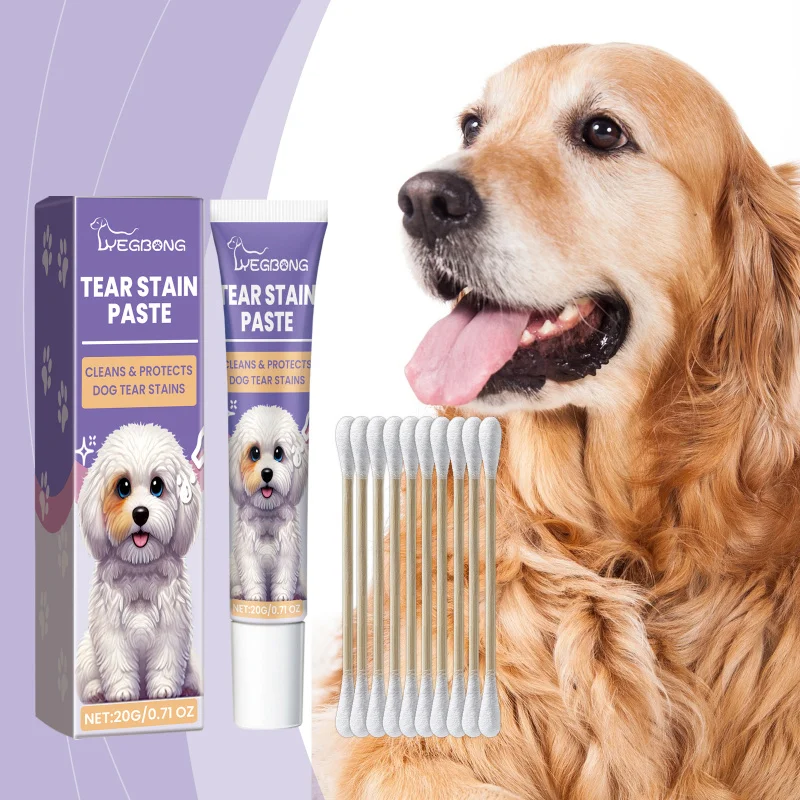 

Dog Tear Stain Cream - Gentle Eye Cleansing Balm For Pets, Reduce Stains & Moisturize, Safe For Daily Eye Care & Hygiene