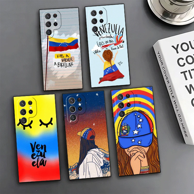 Venezuela Aesthetic Art Phone Case For Samsung Galaxy S24 S25 S26 Ultra S23 Plus S22 S21 FE S20 + Edge Pattern Customized Cover