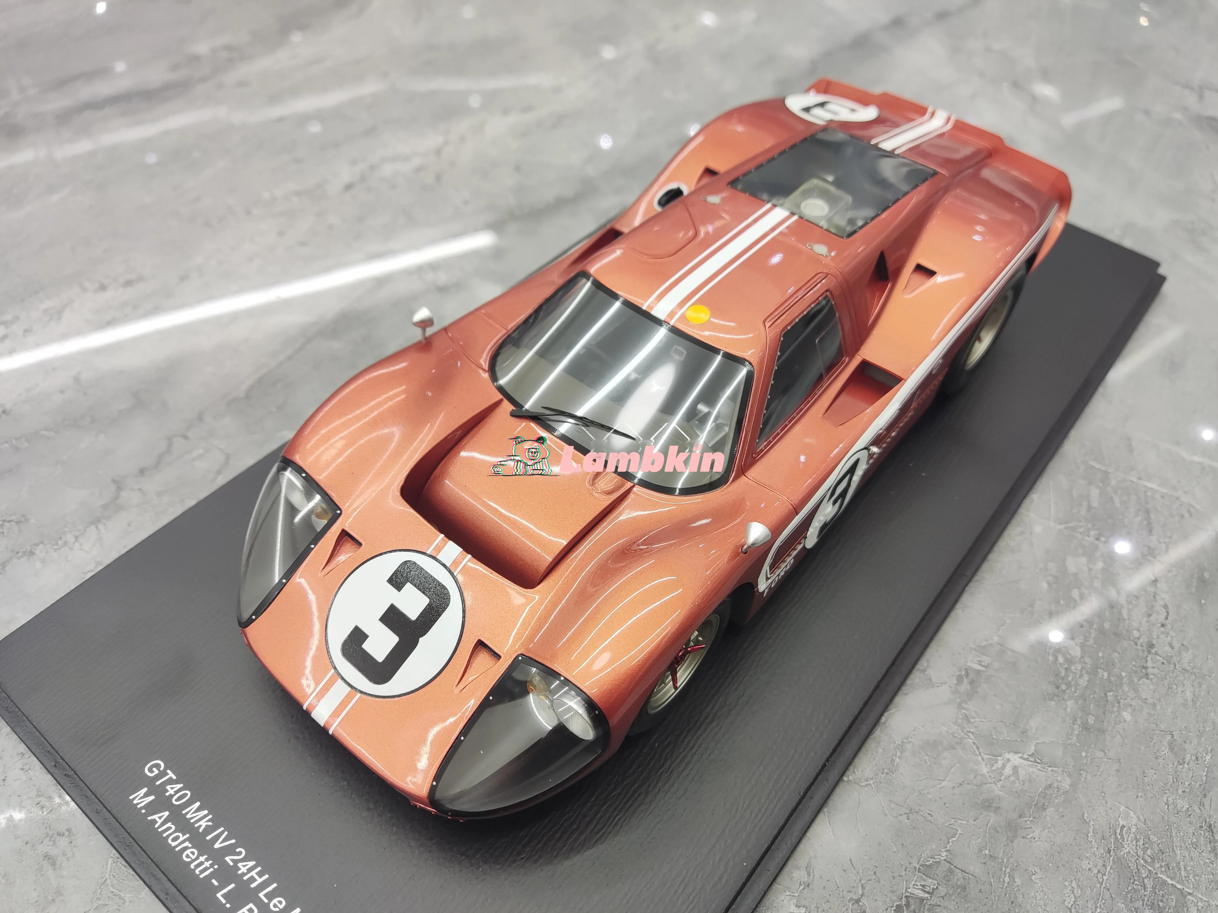 Spark 1/18 For 1967 Le Mans GT40 MK simulation resin racing car model collectible ornaments Gifts