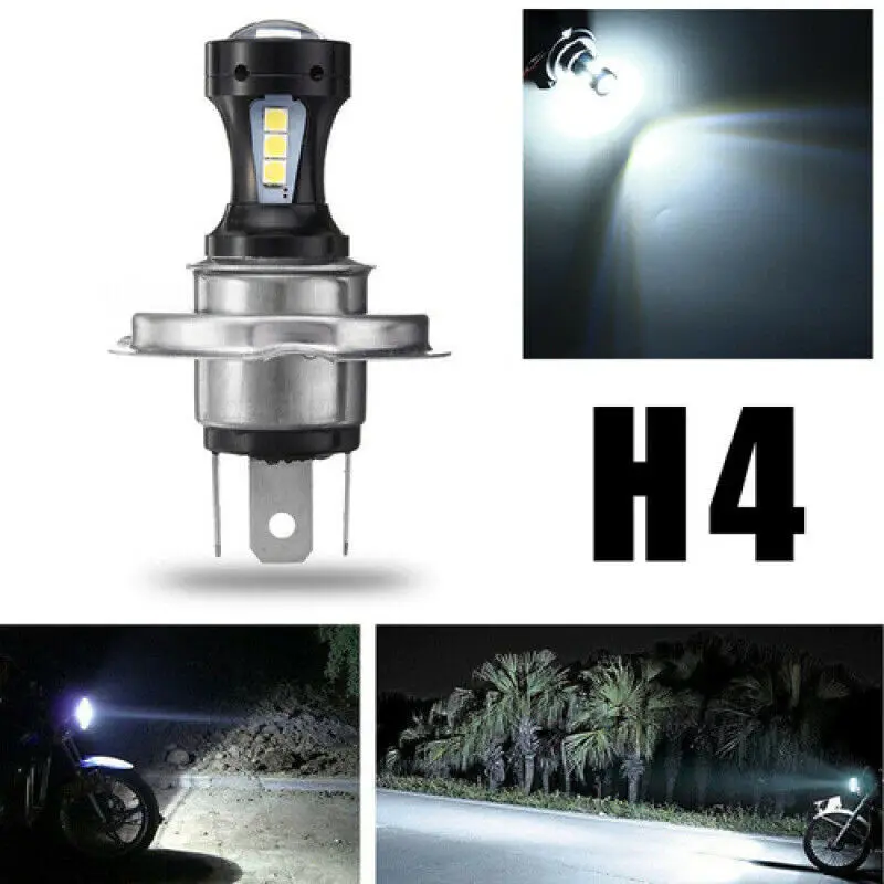 Faros LED H4 de 2 piezas para coche, motocicleta, camión, Tractor, remolque, luz de trabajo todoterreno, foco SMD