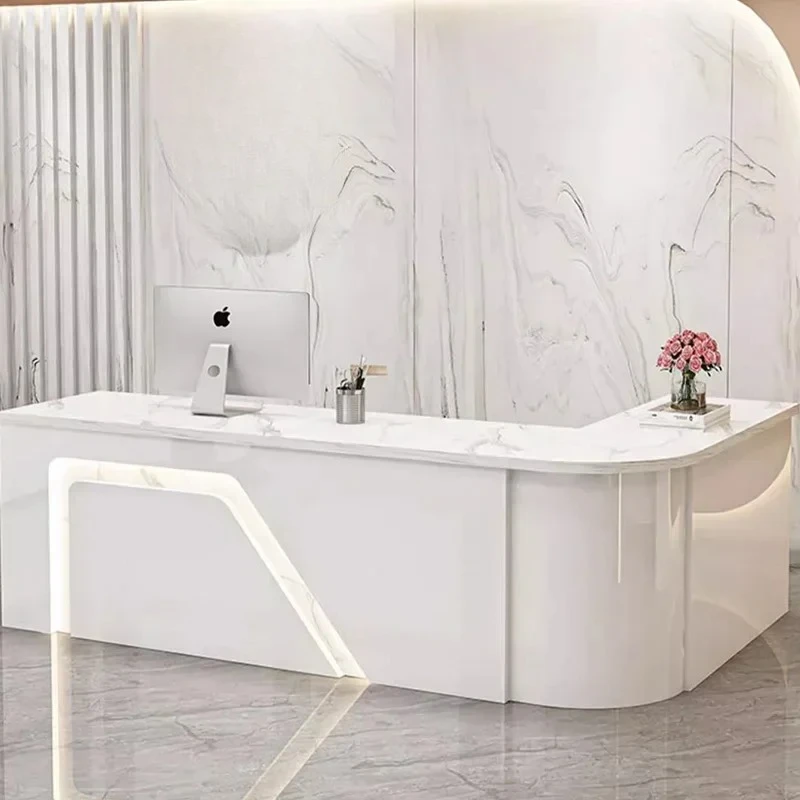 Table Bar Reception Desk Tall Marble Office  Reception Desk Beauty Salon Toonbank Winkel Garden Furniture  Office