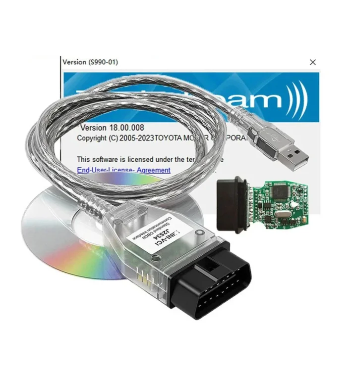 Techstream V18.00.008 MINI VCI for  for J2534  2 Car Diagnostic Tools  Scanner MINI VCI