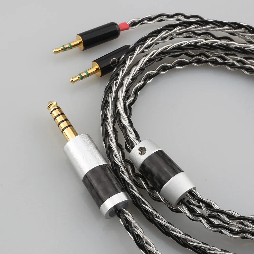 Cabo de fone de ouvido de 4.4mm para dual 2.5 hifiman 300 400 i 1000 he400i he1000 he6 v1 v2 he 500 560 edx