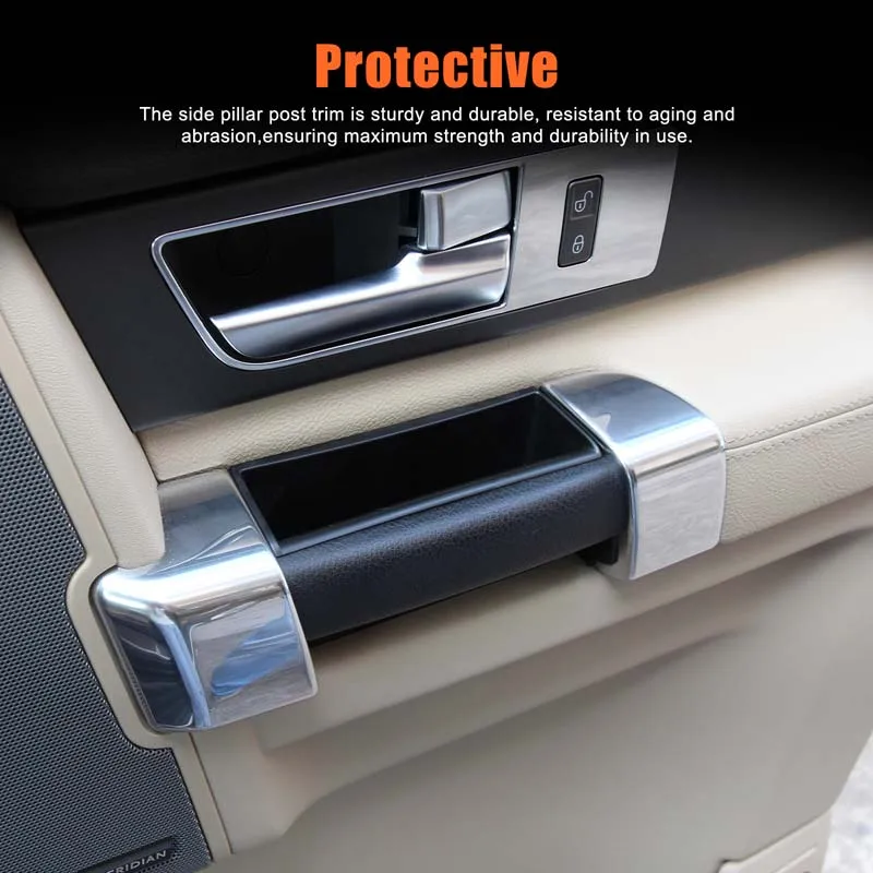 سيارة الجبهة الخلفية مقبض الباب مسند الذراع صندوق تخزين درج منظم حامل هاتف لاند روفر ديسكفري 4 LR4 2010-2016 اكسسوارات #6