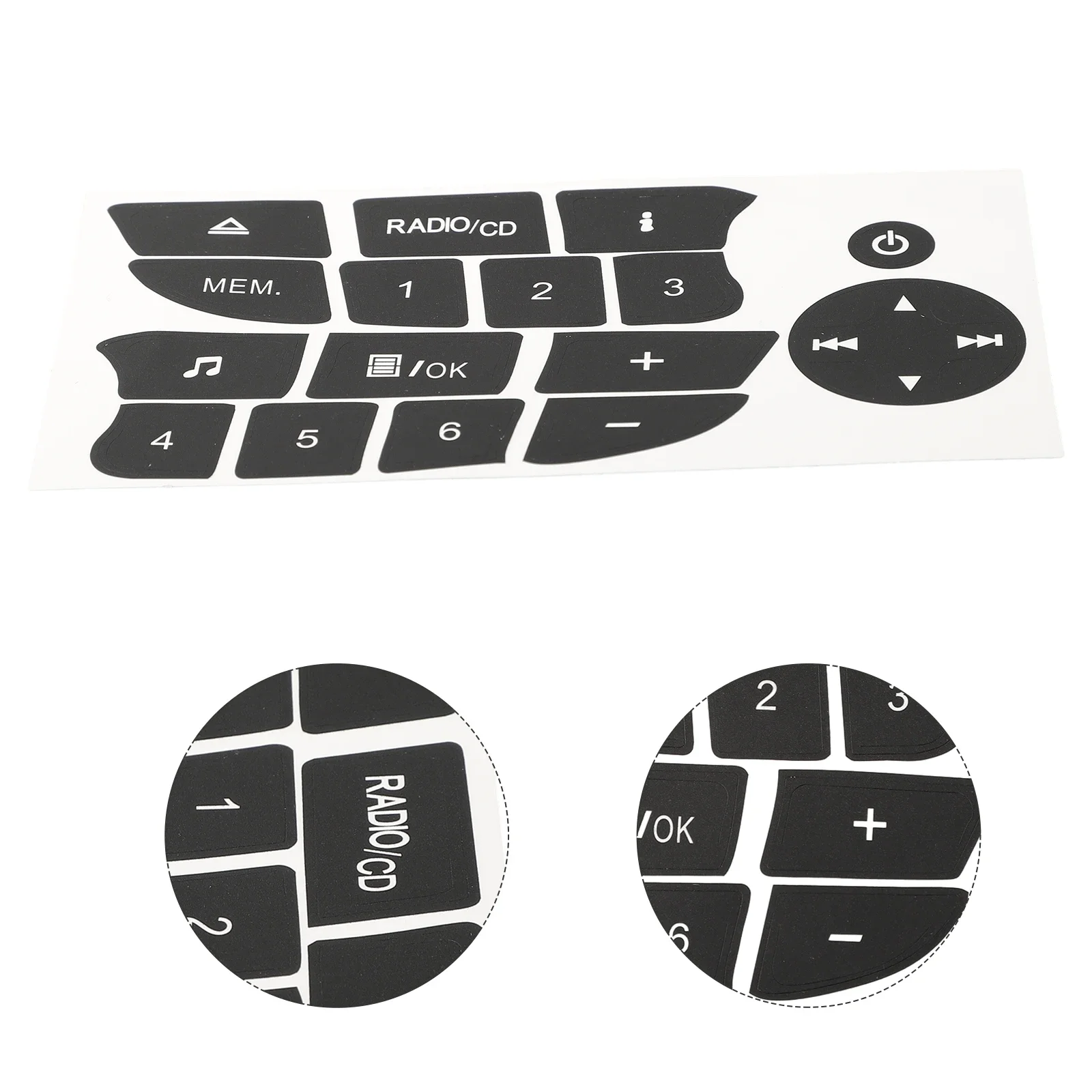 

Audio Button Repair Decals Sticker Radio CD Aufkleber Reparatur Getragen Knopf Schalter For Megan Clio 2009-2011
