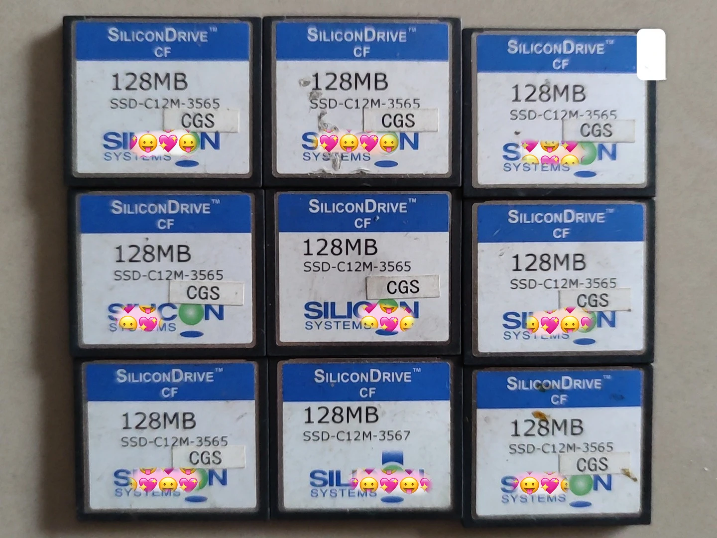 

10pcs/lot SiliconDrive 128MB PATA CompactFlash CF Compact Flash Memory card SSD SILICON