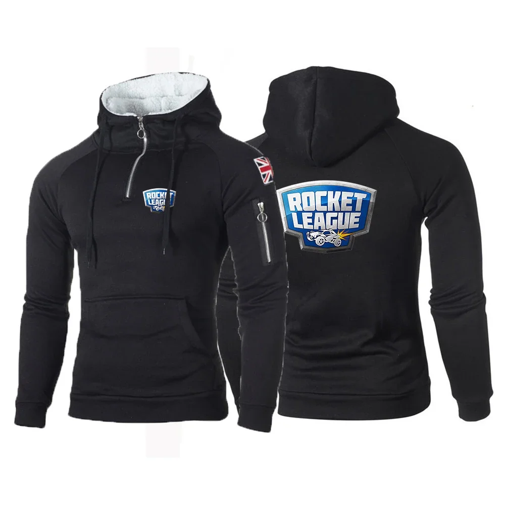 Rocket League 2024 Men's New Hoodies Sweatshirts Fashion Zipper Long Sleeve Hooded Casual Outwear Man Pullover Hoodie Tops Coat