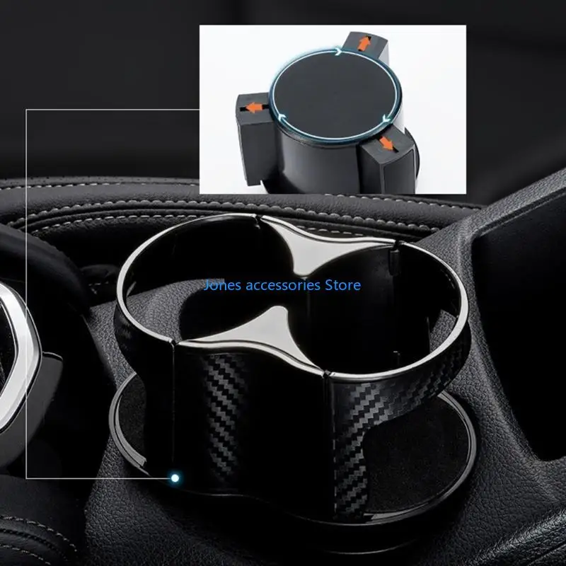 محول موسع حامل أكواب المشروبات W8KD مع قاعدة قابلة للتعديل تدور 360 درجة #5