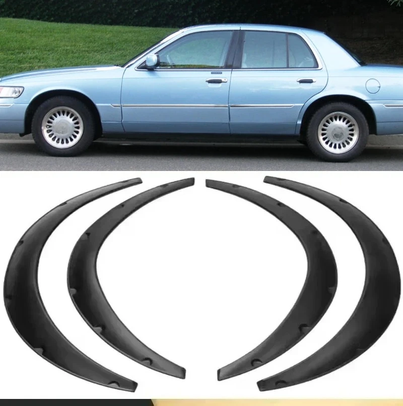 Car Fender Flares For M-ercury Grand Marquis Flexible Wheel Wide Body Kit Arches Splash Protector Protective Guards Mudflaps