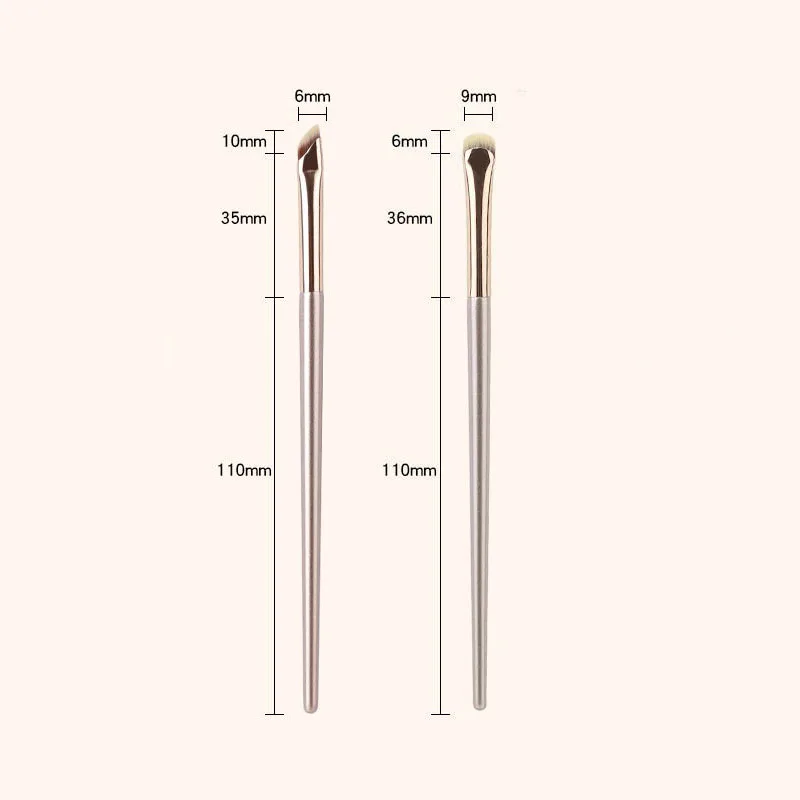 2/5Pcs Crescent Eyeliner Brush Draw Eyeliner Eyeband Contour Makeup Tools Upgrade half round Blade Eye liner Makeup Brush Thin